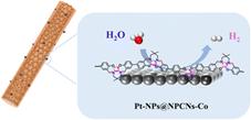 Graphical abstract: A cobalt metalized polymer modulates the electronic structure of Pt nanoparticles to accelerate water dissociation kinetics